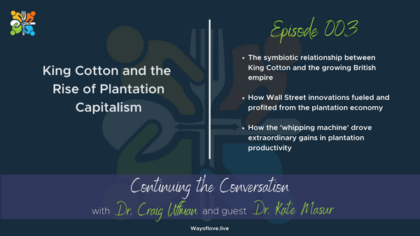 King Cotton and the Rise of Plantation Capitalism with Dr. Kate Masur